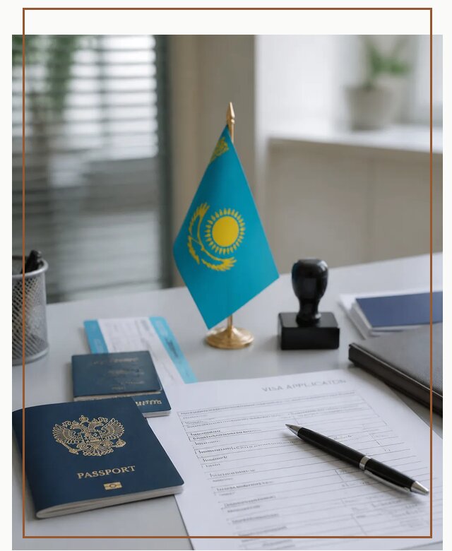 Оформление визы в Казахстан для поездки и работы в Черкесске
